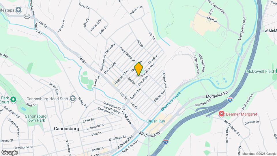 523 Franklin Ave Map and Location Details