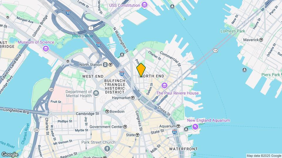 133 Endicott St, Unit 4 Map and Location Details