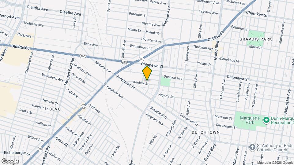 3943 Keokuk St Map and Location Details