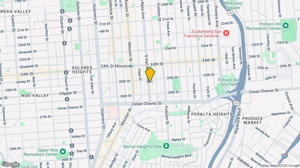 1427 S Van Ness Ave Map and Location Details