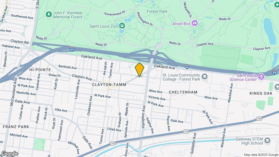 6204 Clayton Ave Map and Location Details