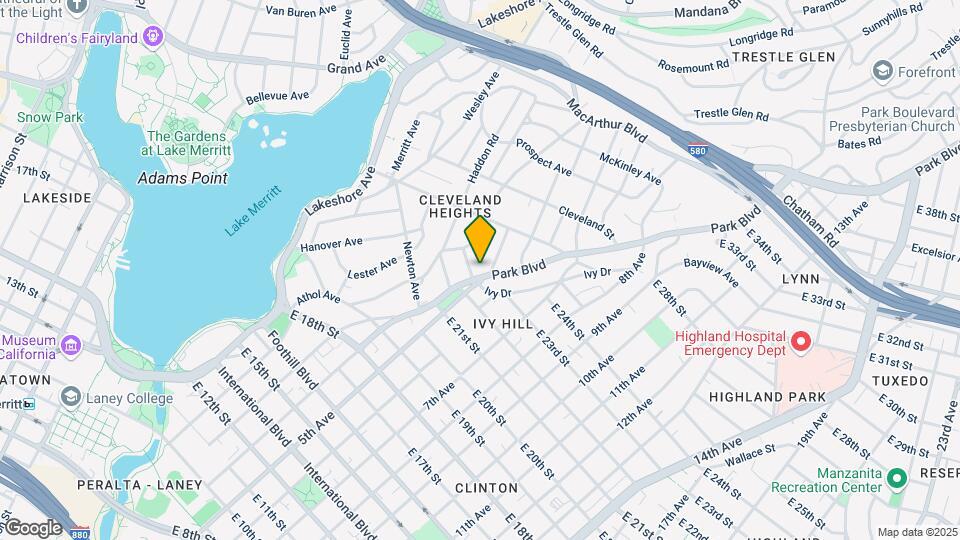 2261-2265 Park Blvd Mapa y Detalles de la Ubicación