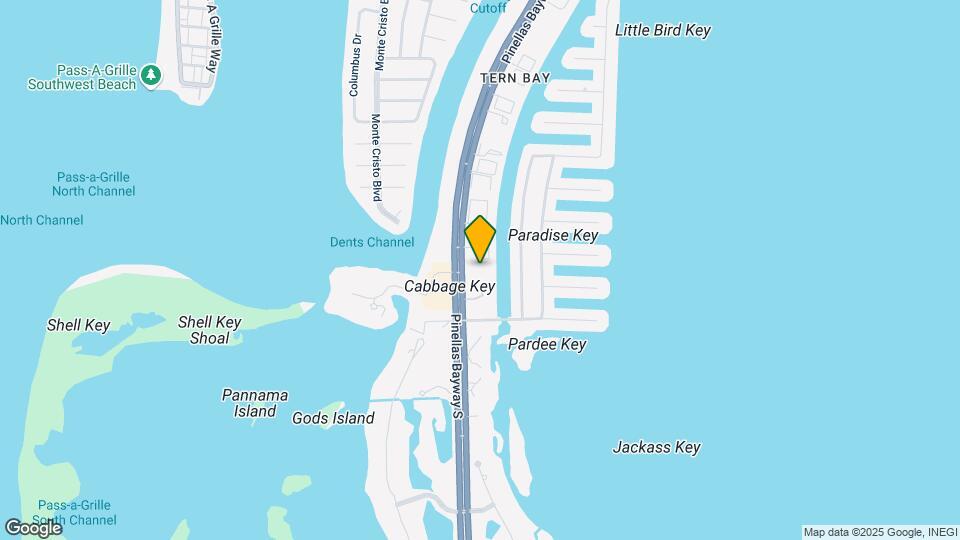 1109 Pinellas Bayway S Map and Location Details