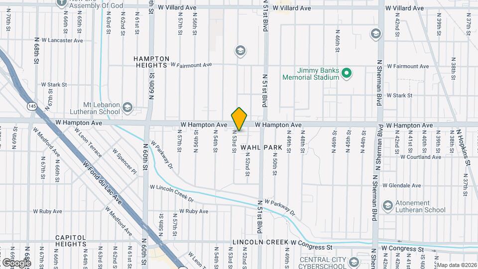 4762 N 53rd St Map and Location Details
