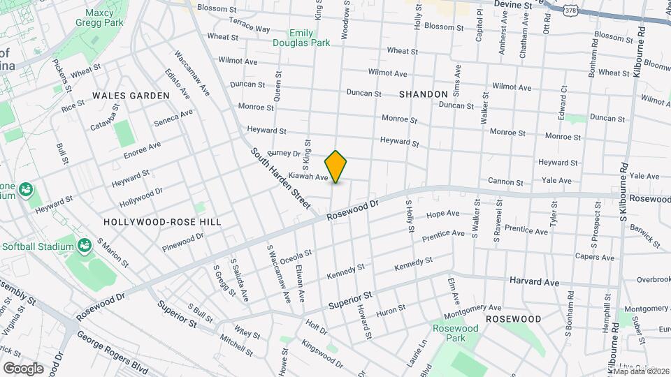 312 S Woodrow St Map and Location Details