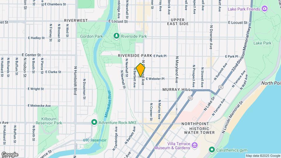 2545 N Oakland Ave, Unit 2545 Map and Location Details