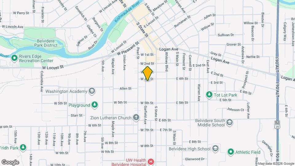 914 Garfield Ave Map and Location Details