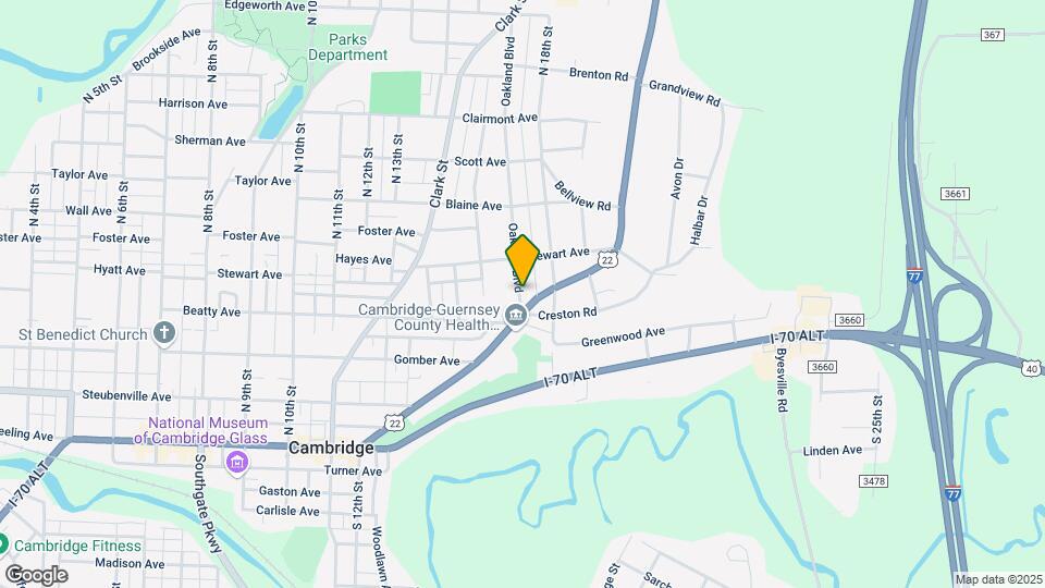 414 Oakland Blvd Map and Location Details