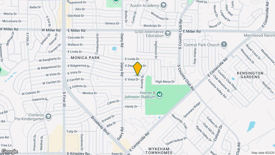 909 E Vista Dr Map and Location Details