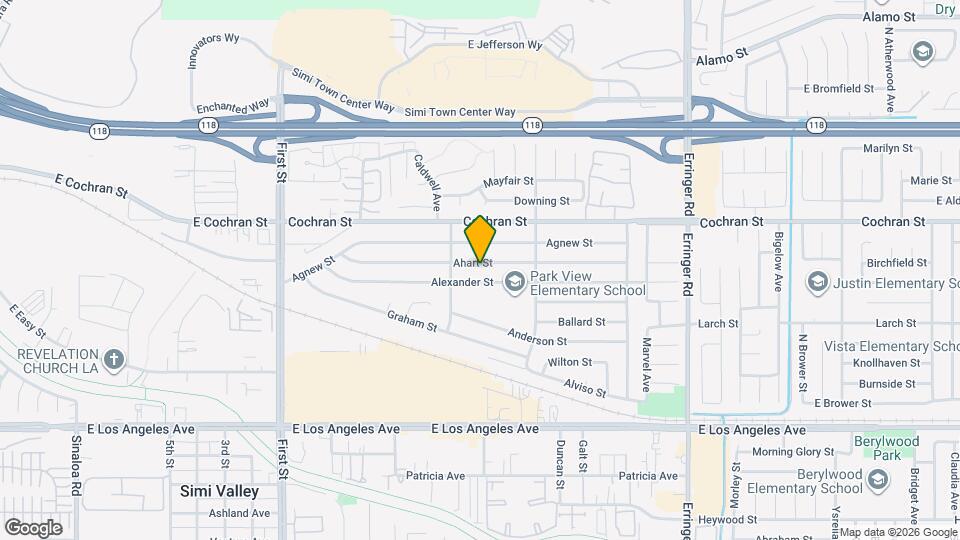 1484 Ahart St Map and Location Details