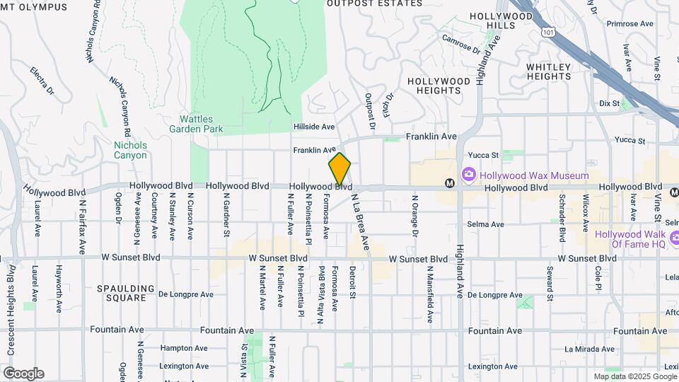7120 Hollywood Blvd Map and Location Details