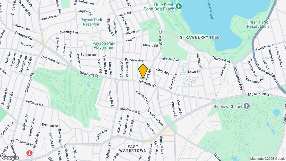 225 Belmont St, Unit 2 Map and Location Details