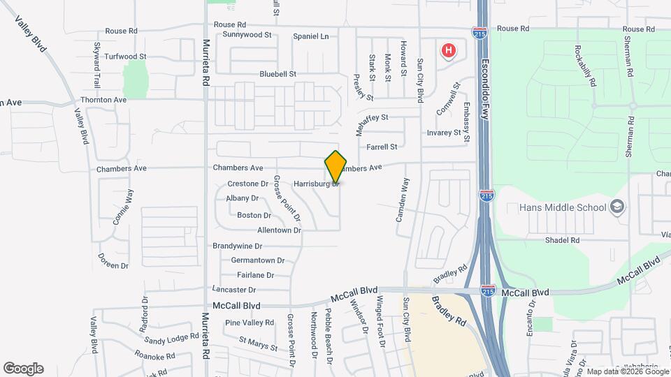 26491 Harrisburg Dr Mapa y Detalles de la Ubicación