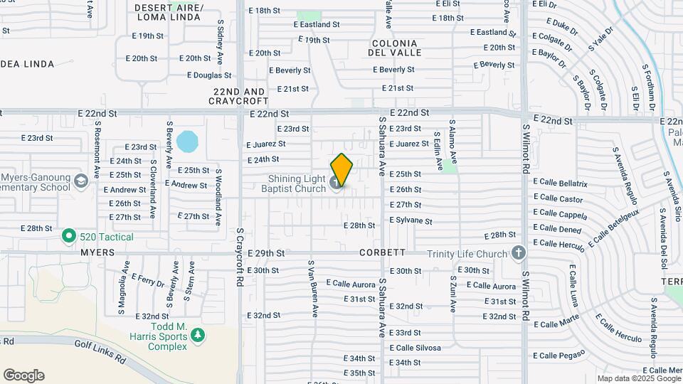 5763-5785 E 26th St Map and Location Details