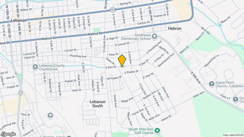 100 E Elm St Map and Location Details