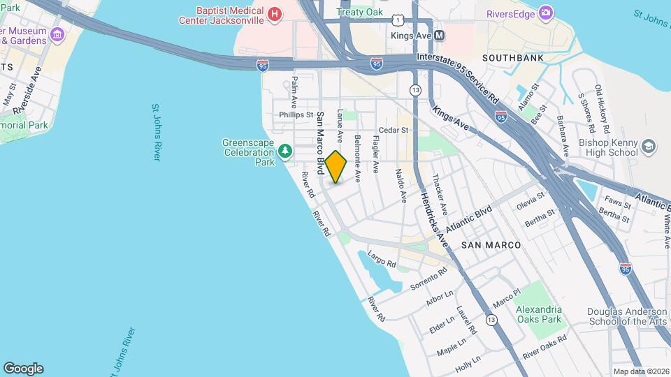 1022 Riviera St Mapa y Detalles de la Ubicación