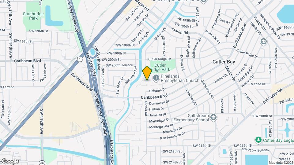 10191 SW 203rd Terrace Map and Location Details