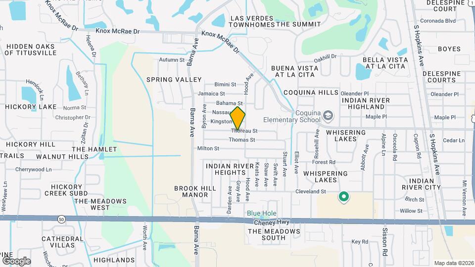 1505 Thoreau St Map and Location Details