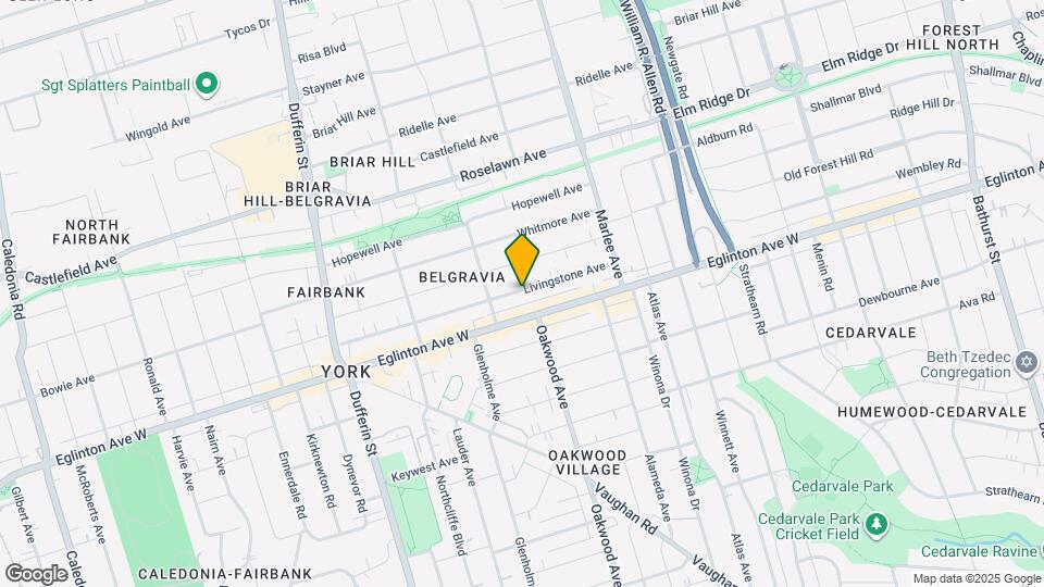 97 Livingstone Ave Map and Location Details