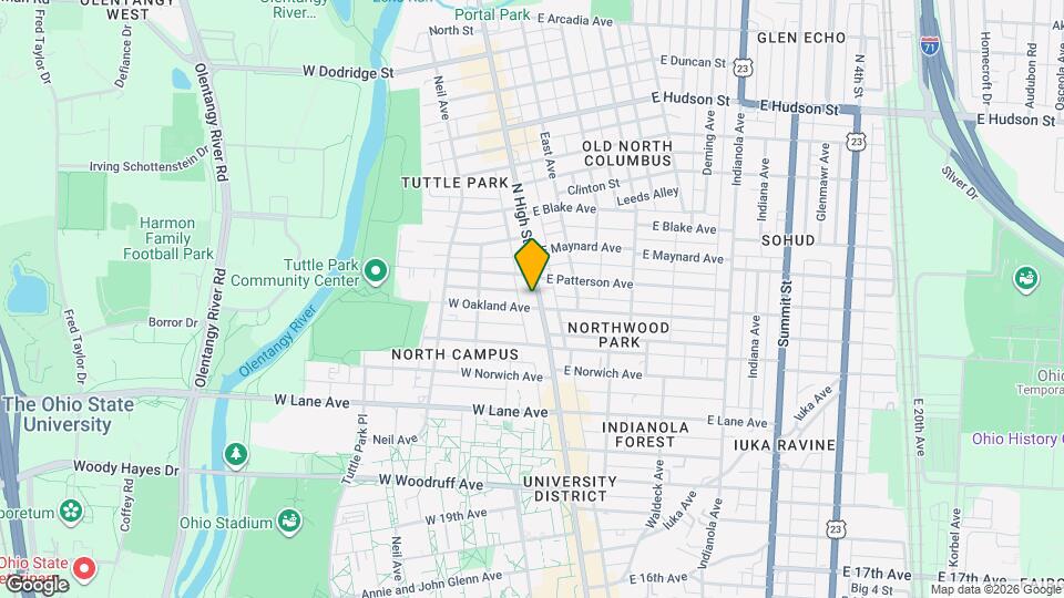 2301-2315 N High St Map and Location Details