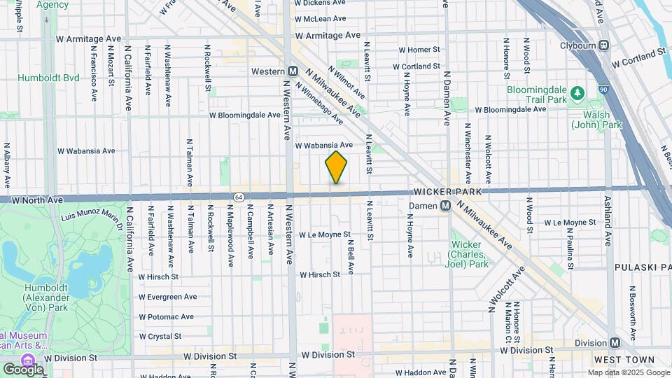 2250 W North Ave Map and Location Details