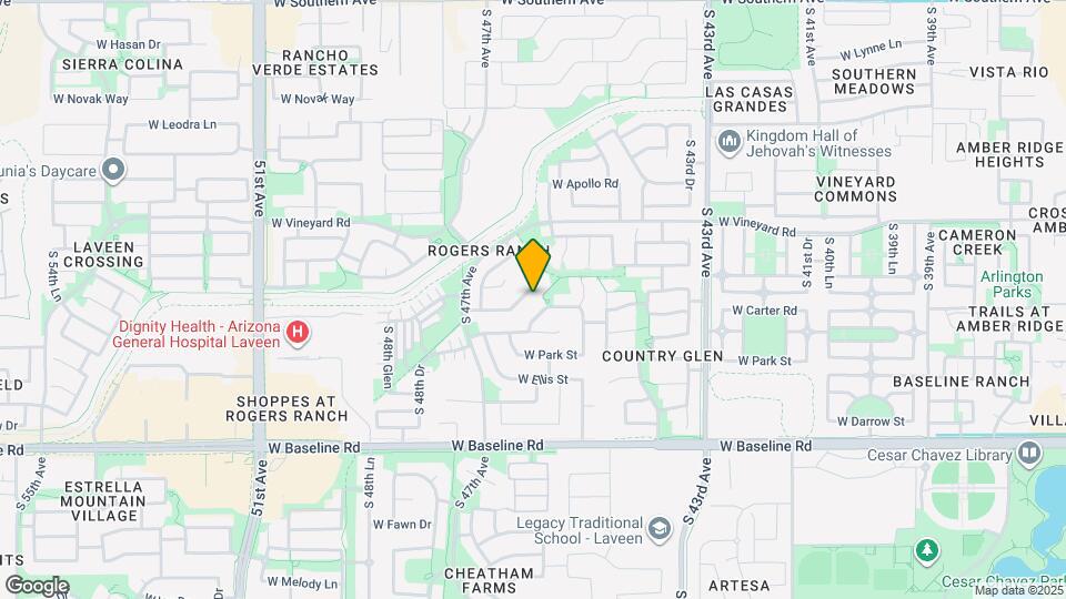 4621 W Carson Rd Map and Location Details