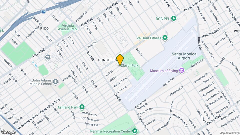 2444 Oak St, Unit D Map and Location Details