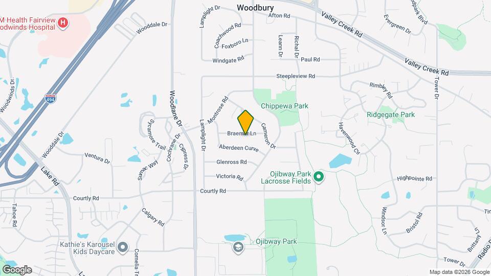 7181 Braemar Ln Map and Location Details