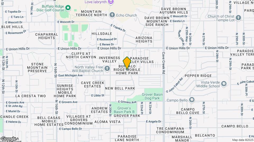 Buffalo Ridge/Melody Ridge Estates Mapa y Detalles de la Ubicación