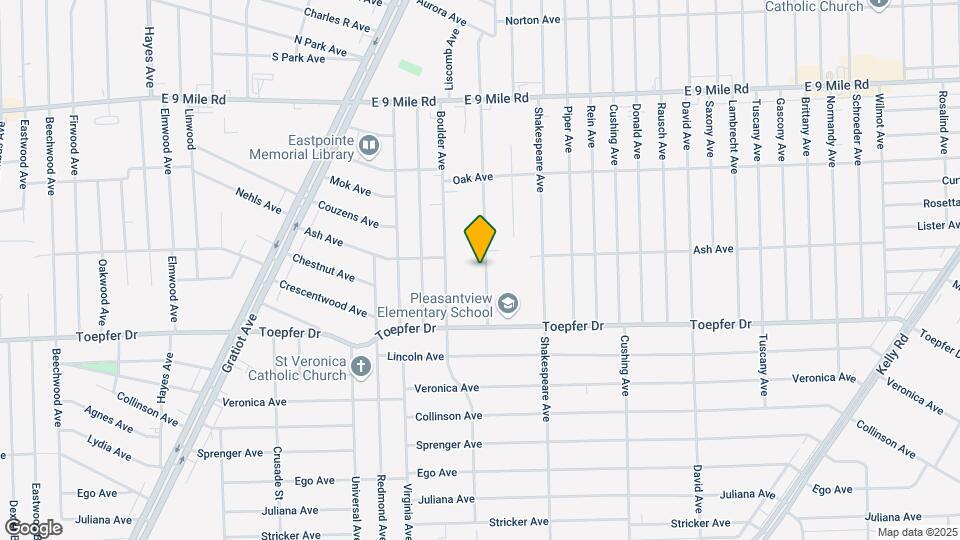 21825 Pleasant Ave Map and Location Details