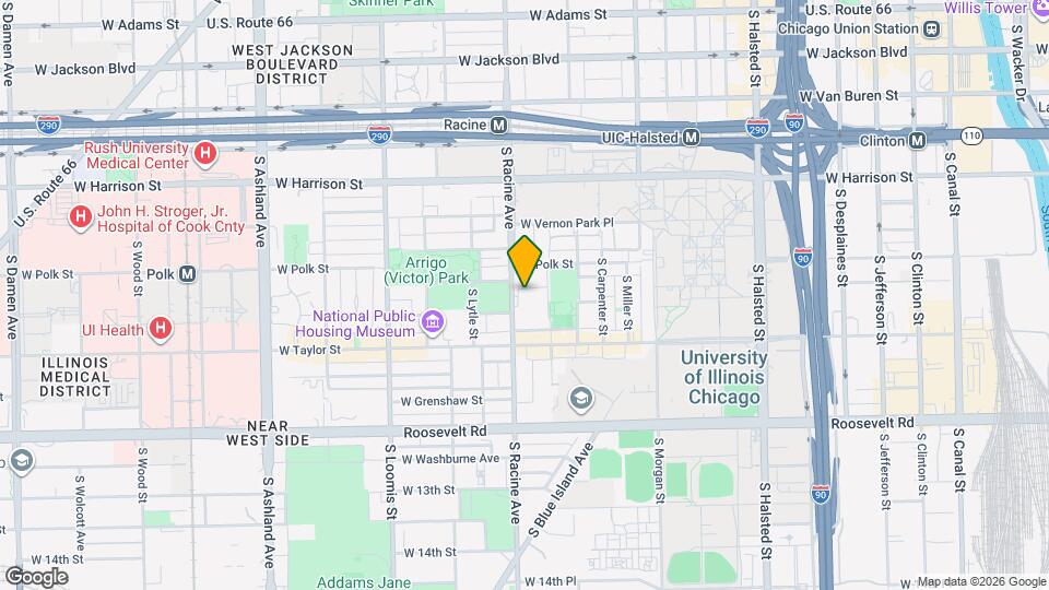 827 S Racine Ave Mapa y Detalles de la Ubicación