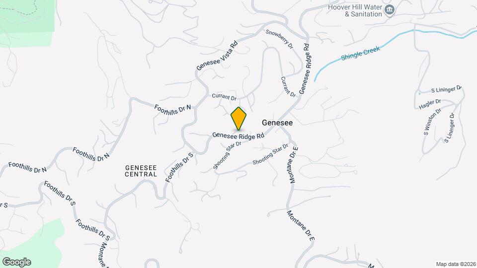 1521 Genesee Ridge Rd Map and Location Details