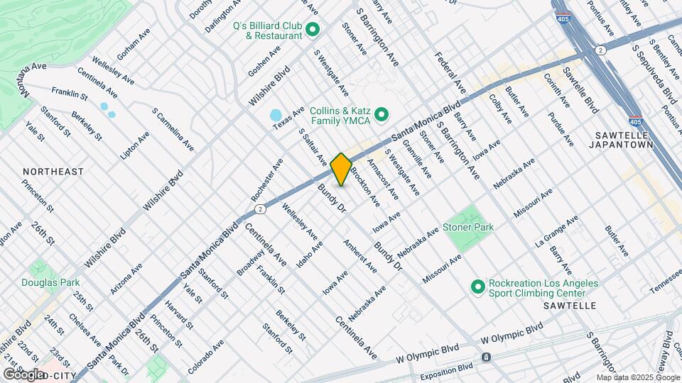 1535 S Saltair Ave Map and Location Details