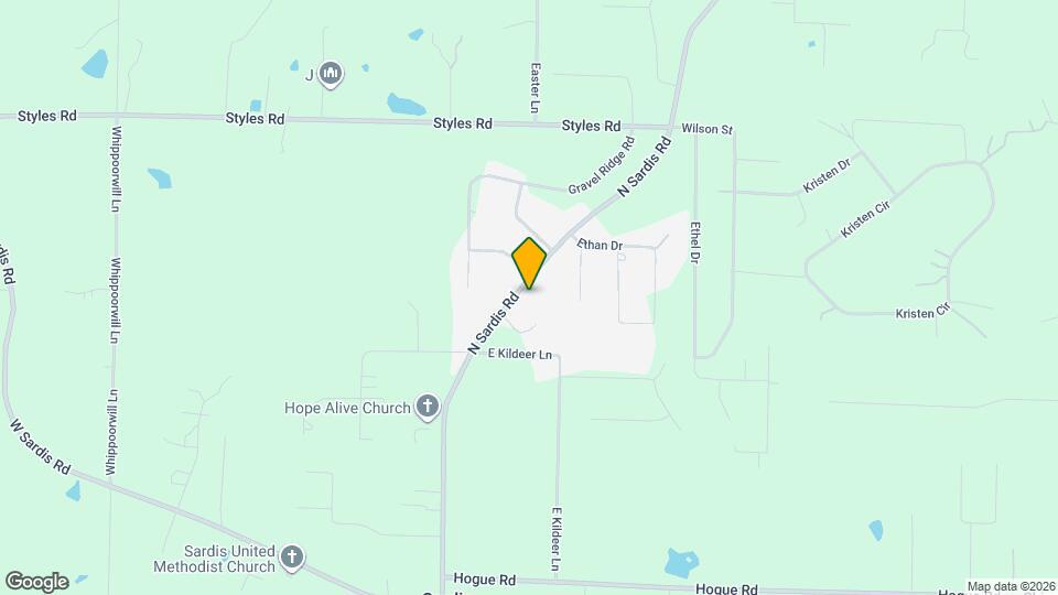 22933 N Sardis Rd Map and Location Details