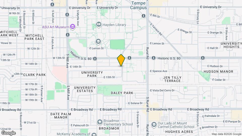 341 E 14th St Map and Location Details