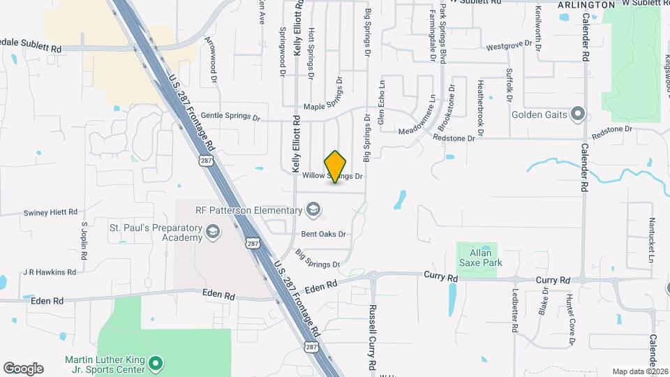 4115 Cypress Springs Dr Map and Location Details