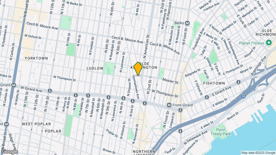 304 Master St Map and Location Details