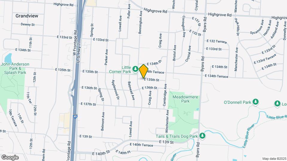 6607 E 135th St Map and Location Details