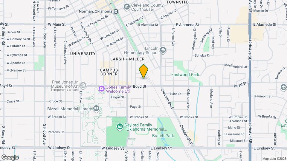 222 McCullough St Map and Location Details