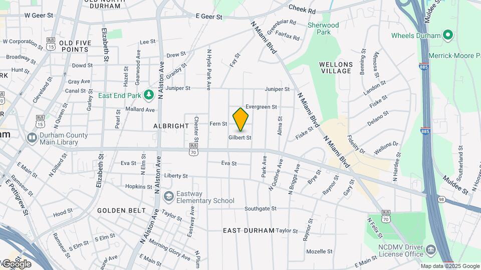 1211 Gilbert St Map and Location Details