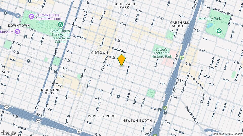 2301 O St Mapa y Detalles de la Ubicación