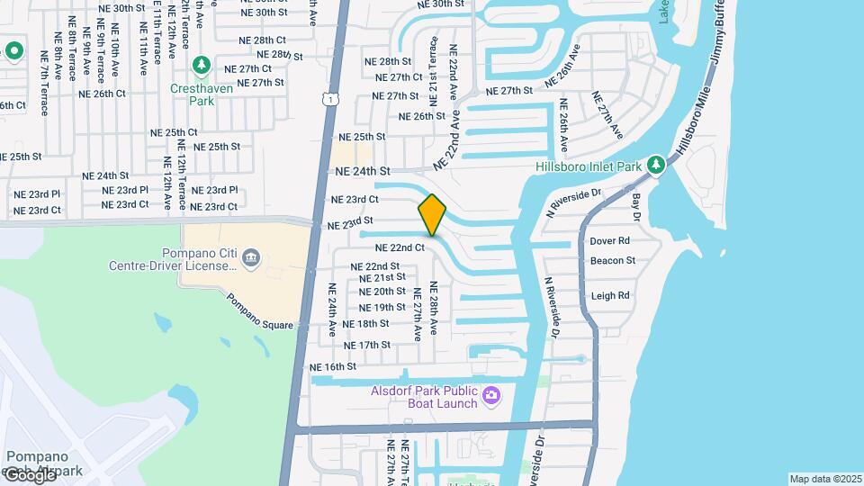 2761 NE 22nd Ct Map and Location Details