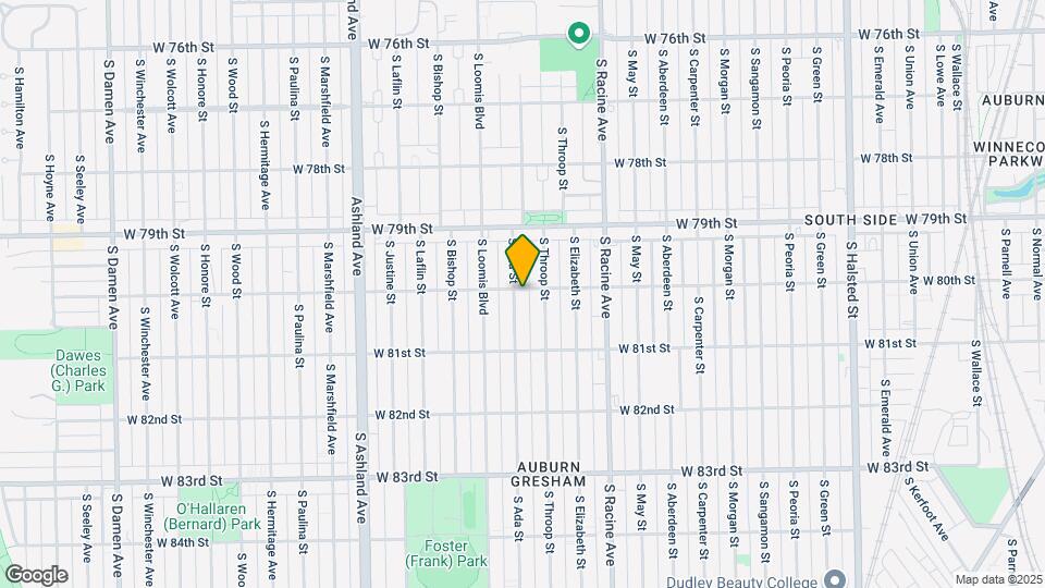 8001-8003 S Ada St Mapa y Detalles de la Ubicación