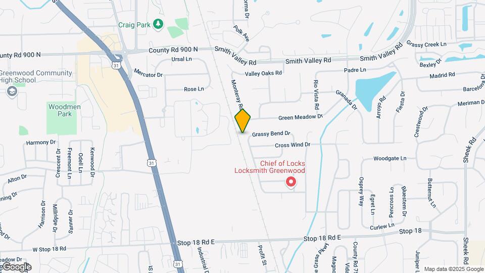 524 Grassy Bend Dr Map and Location Details