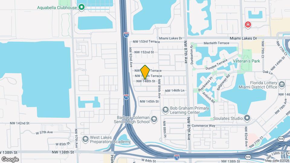 9018 NW 148th St Map and Location Details