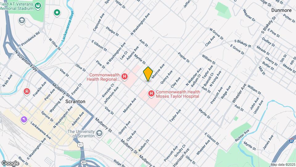 800 Monroe Ave Map and Location Details