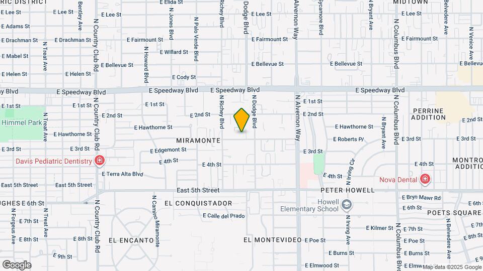 3649 E 3rd St Map and Location Details