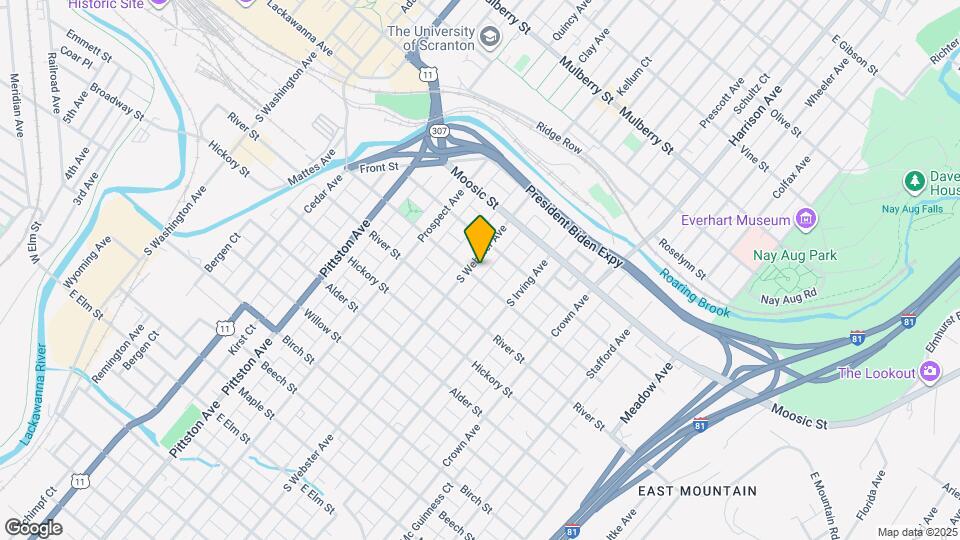 225 S Webster Ave, Unit Basement (900 sqft) Map and Location Details