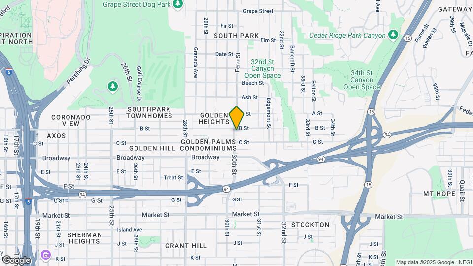 1129 30th St Map and Location Details