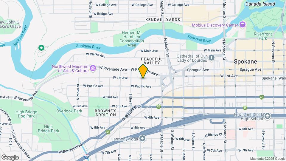 1725 W 1st Ave Map and Location Details